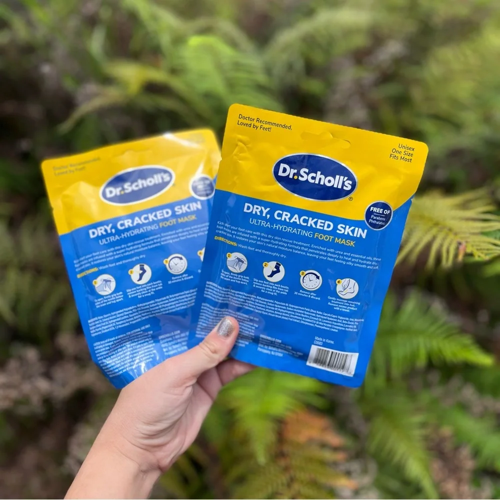 NEW Dr. Scholl’s Ultra-Hydrating Foot Mask 2-Piece Bundle